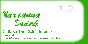marianna dodek business card